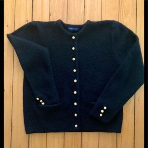 Vintage Boiled Wool Button Down Sweater